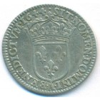 Франция, 1/12 экю 1644 год А