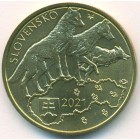 Словакия, 5 евро 2021 год (UNC)