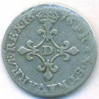 Франция, 4 соля 1676 год D