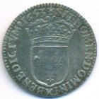 Франция, 1/12 экю 1653 год K