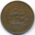 Южная Африка, 1/2 пенни 1929 год