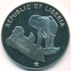 Либерия, 5 долларов 1975 год (PROOF)