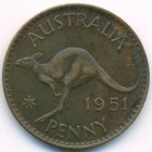 Австралия, 1 пенни 1951 год