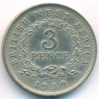 Британская Западная Африка, 3 пенса 1939 год H