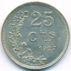Люксембург, 25 сантимов 1927 год (UNC)