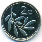 Мальта, 2 цента 1986 год (PROOF)