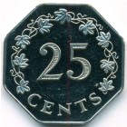 Мальта, 25 центов 1977 год (PROOF)