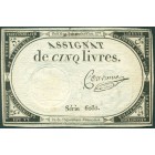 Франция, 5 ливров 1793 год