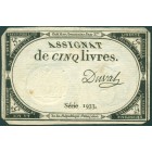 Франция, 5 ливров 1793 год