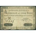 Франция, 5 ливров 1791 год