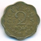 Цейлон, 2 цента 1944 год