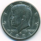 США, 1/2 доллара 1971 год D (AU)