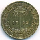 Британская Западная Африка, 1 шиллинг 1943 год