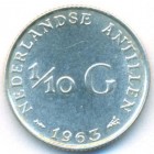 Нидерландские Антилы, 1/10 гульдена 1963 год (UNC)