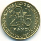 Западно-Африканские Штаты, 25 франков 1975 год (UNC)