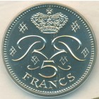 Монако, 5 франков 1975 год (UNC)