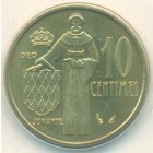 Монако, 10 сантимов 1975 год (UNC)