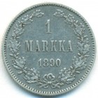 Княжество Финляндия, 1 марка 1890 год L