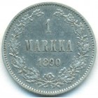 Княжество Финляндия, 1 марка 1890 год L