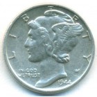 США, 10 центов 1944 год