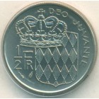 Монако, 1/2 франка 1975 год (UNC)