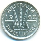 Австралия, 3 пенса 1962 год (UNC)