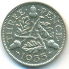 Великобритания, 3 пенса 1935 год