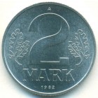 ГДР, 2 марки 1982 год (UNC)