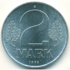 ГДР, 2 марки 1982 год (UNC)