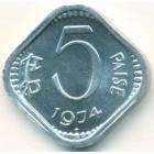 Индия, 5 пайсов 1974 год (UNC)