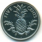 Багамские острова, 5 центов 2004 год (UNC)