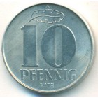 ГДР, 10 пфеннигов 1972 год (UNC)