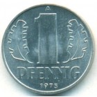 ГДР, 1 пфенниг 1973 год (UNC)
