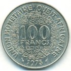 Западно-Африканские Штаты, 100 франков 1975 год
