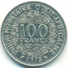 Западно-Африканские Штаты, 100 франков 1973 год