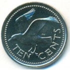 Барбадос, 10 центов 2008 год (UNC)