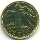 Барбадос, 5 центов 1996 год (UNC)