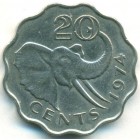 Свазиленд, 20 центов 1974 год
