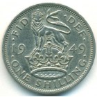 Великобритания, 1 шиллинг 1949 год