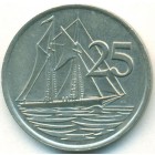 Каймановы острова, 25 центов 1987 год (AU)