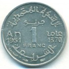 Марокко, 1 франк 1951 год (AU)