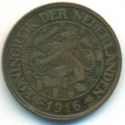 Нидерланды, 1 цент 1916 год