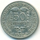 Западно-Африканские Штаты, 50 франков 1972 год