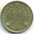 Испания, 1 песета 1963 (65) год (UNC)
