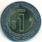 Мексика, 1 песо 2023 год (UNC)