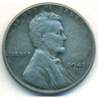 США, 1 цент 1943 год