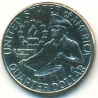 США, 25 центов 1976 год D (AU)