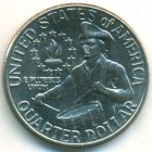 США, 25 центов 1976 год D (AU)