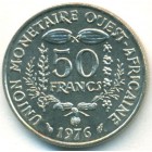 Западно-Африканские Штаты, 50 франков 1976 год (UNC)