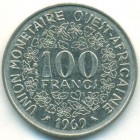 Западно-Африканские Штаты, 100 франков 1969 год